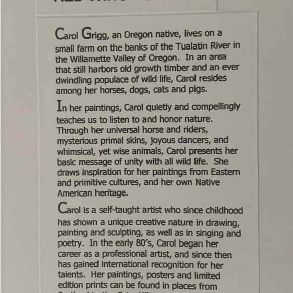 ARTIST CAROL GRIGG NATIVE AMERICAN (8 x 10) PRINTS - Picture 4 of 14